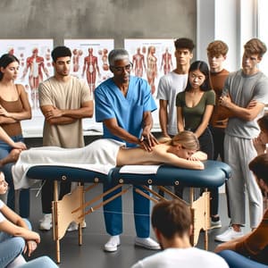 Advanced massage therapy class in session